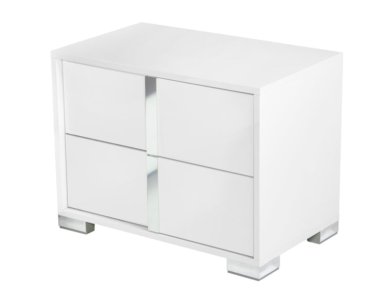 Modrest San Marino Modern White Nightstand