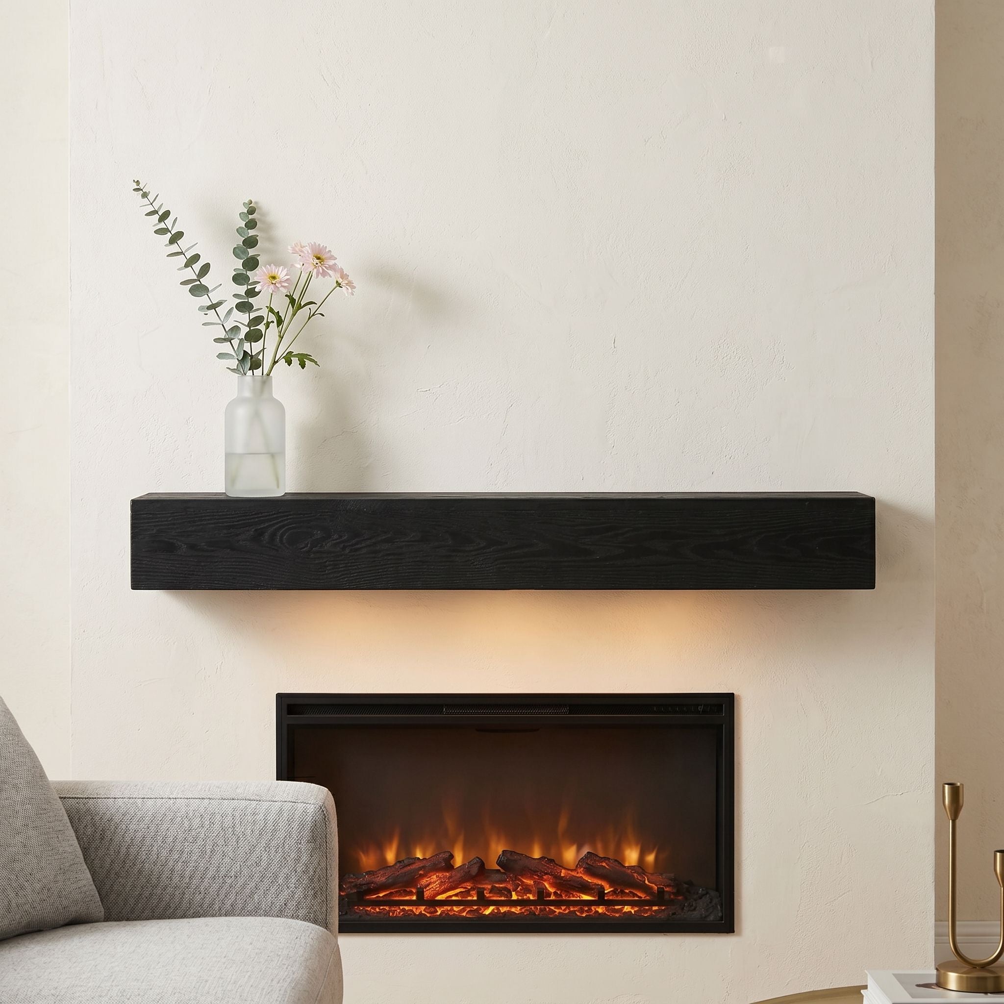 Fireplace Mantel Floating Shelf For Home Decor