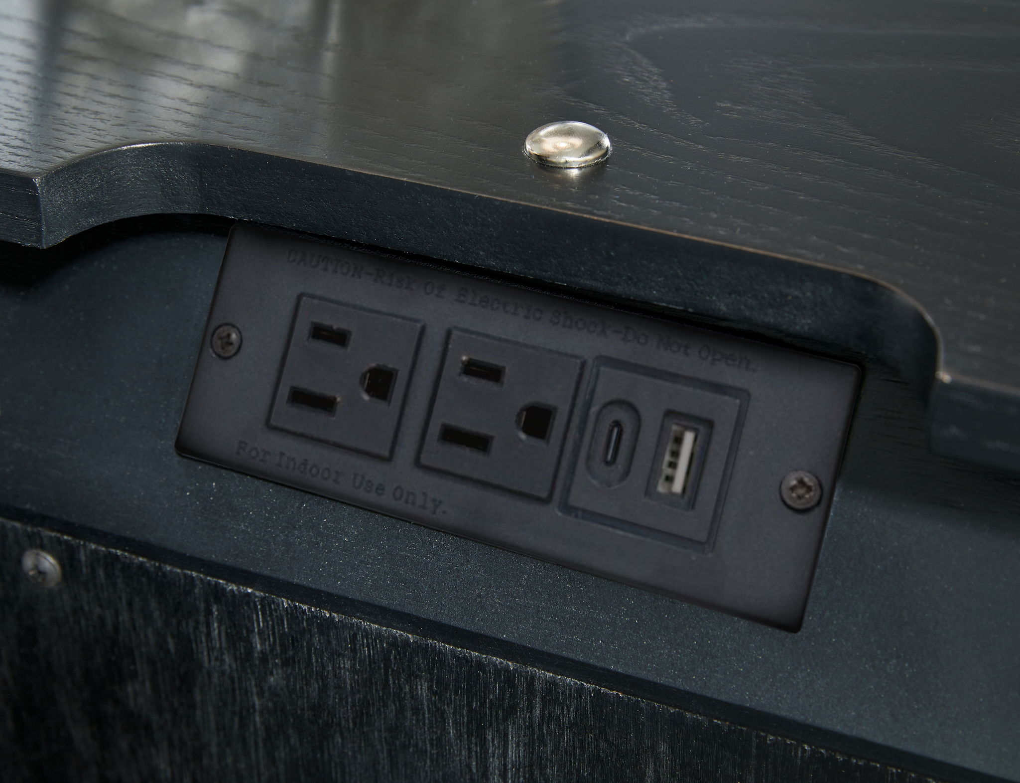 Rowanbeck - One Drawer Night Stand - Black