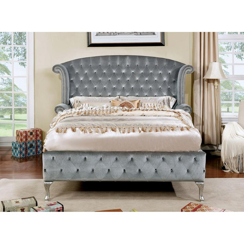 Furniture of America Alzir CM7150 7 pc California King Upholetered Bedroom Set IMAGE 2