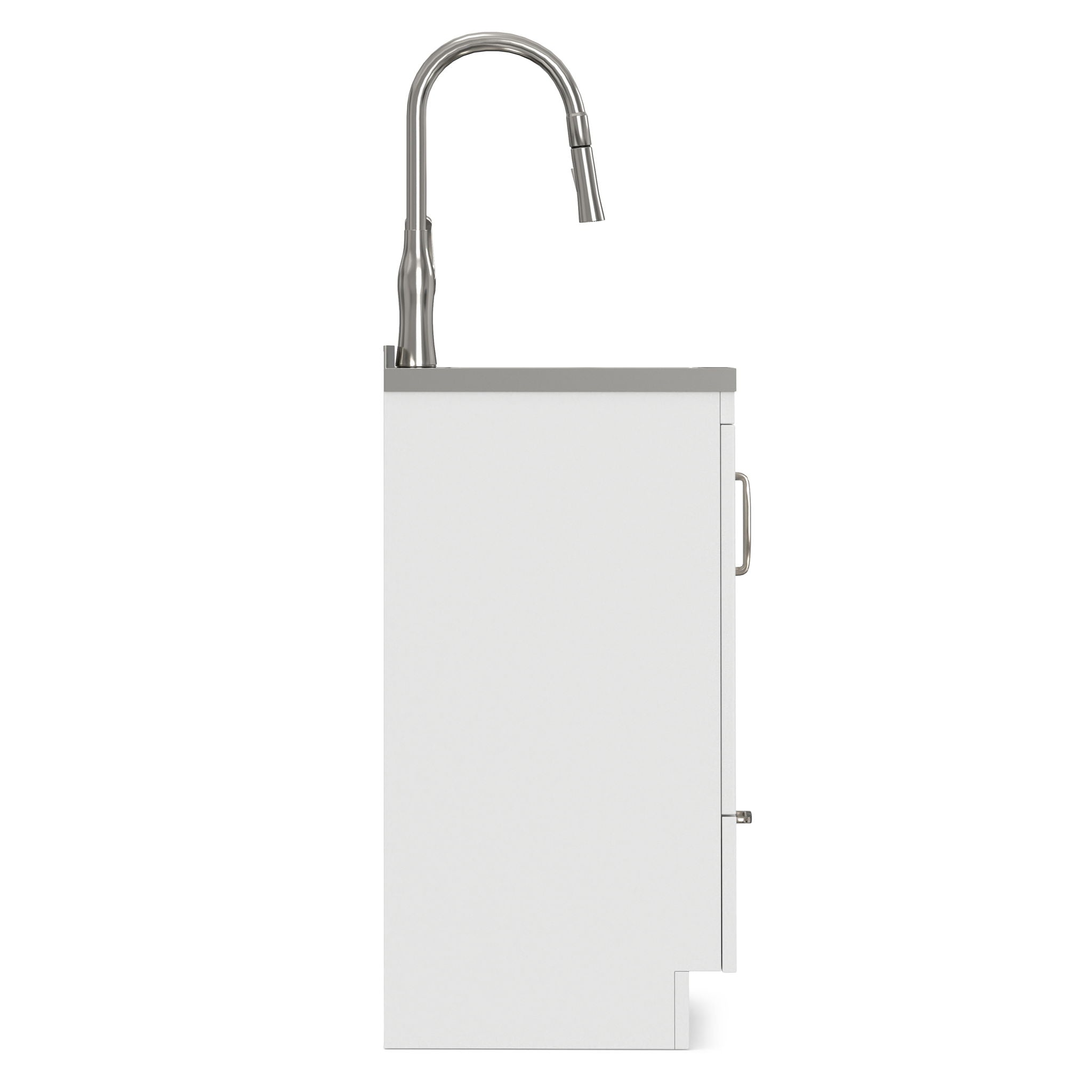 Reed - Deluxe Laundry Cabinet With Pull-Out Faucet And Stainless Steel Sink