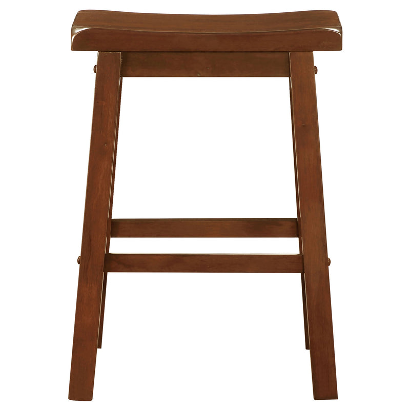 Durant Wood Backless Bar Stool Black (Set of 2)