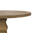 Florence Round 60-inch Pedestal Base Dining Table Black