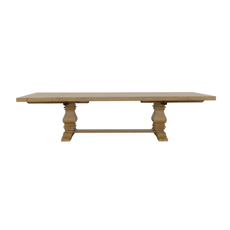 Florence 126-inch Extension Dining Table Distressed Black