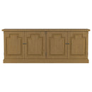 Florence 4-door Dining Sideboard Buffet Cabinet Rustic Honey
