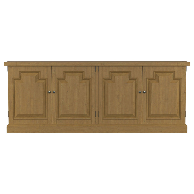 Florence 4-door Dining Sideboard Buffet Cabinet Rustic Honey