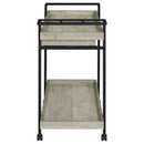 Ventura 1-drawer Engineered Wood Bar Cart Grey Driftwood