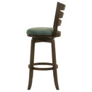 Murphy Wood Counter Height Swivel Bar Chair Hunter Green