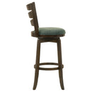 Murphy Wood Counter Height Swivel Bar Chair Hunter Green