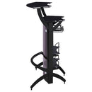 Dallas  Curved Freestanding Home Bar Cabinet