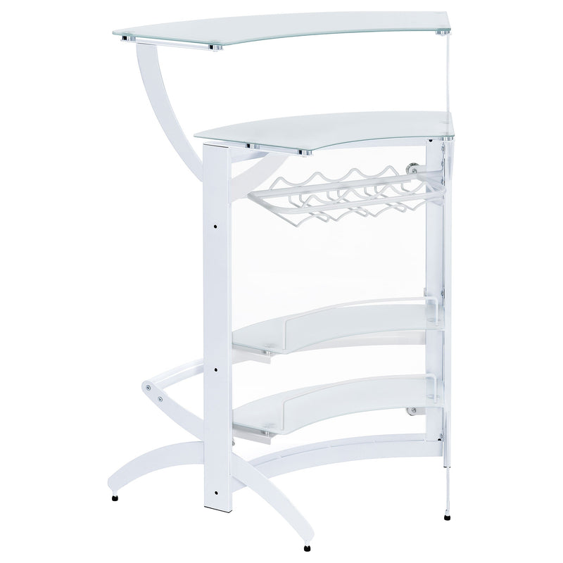 Dallas  Curved Freestanding Home Bar Cabinet Black