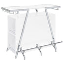 Araceli Freestanding LED Home Bar Cabinet White High Gloss