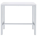 Natividad  Pub Height Bar Table Set White High Gloss