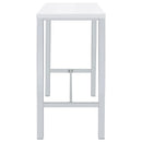 Natividad  Pub Height Bar Table Set White High Gloss