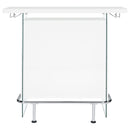 Acosta Freestanding Home Bar Wine Cabinet White High Gloss