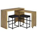 Davista  Counter Height Table Set Mango Brown