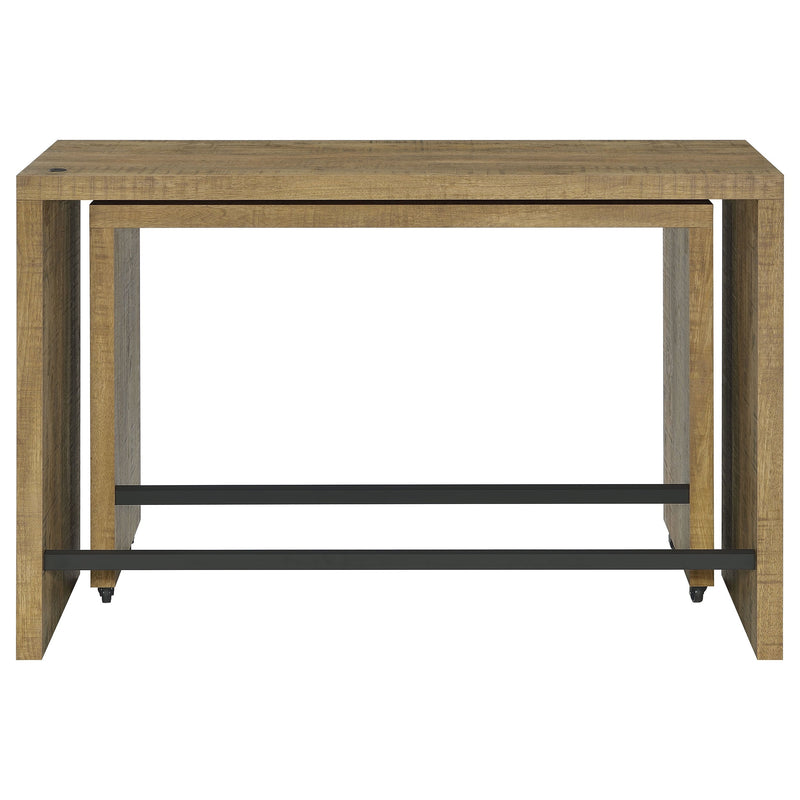 Davista  Counter Height Table Set Mango Brown