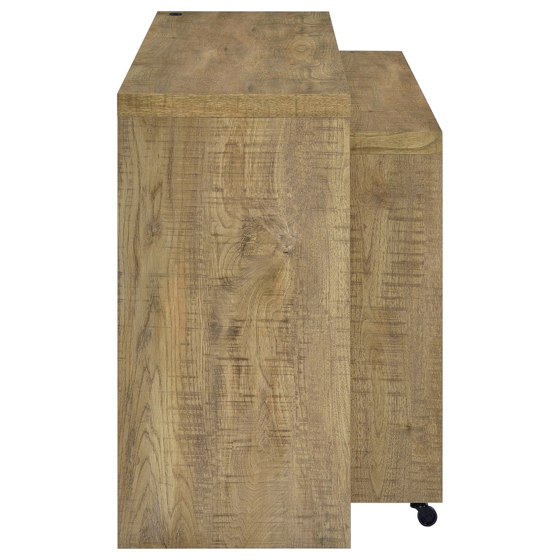 Davista  Counter Height Table Set Mango Brown