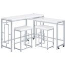 Jackson  Multipurpose Counter Height Table Set White