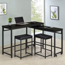 Hawes  Multipurpose Counter Height Table Set Black