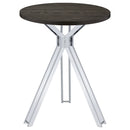 Edgerton Round 35-inch Pub Height Bistro Bar Table Dark Oak