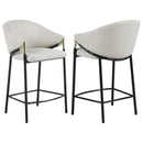Chadwick Fabric Upholstered Bar Chair Beige (Set of 2)