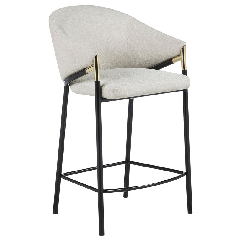 Chadwick Fabric Upholstered Bar Chair Beige (Set of 2)