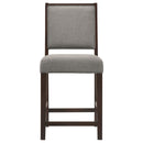 Bedford Fabric Upholstered Counter Chair Grey (Set of 2)