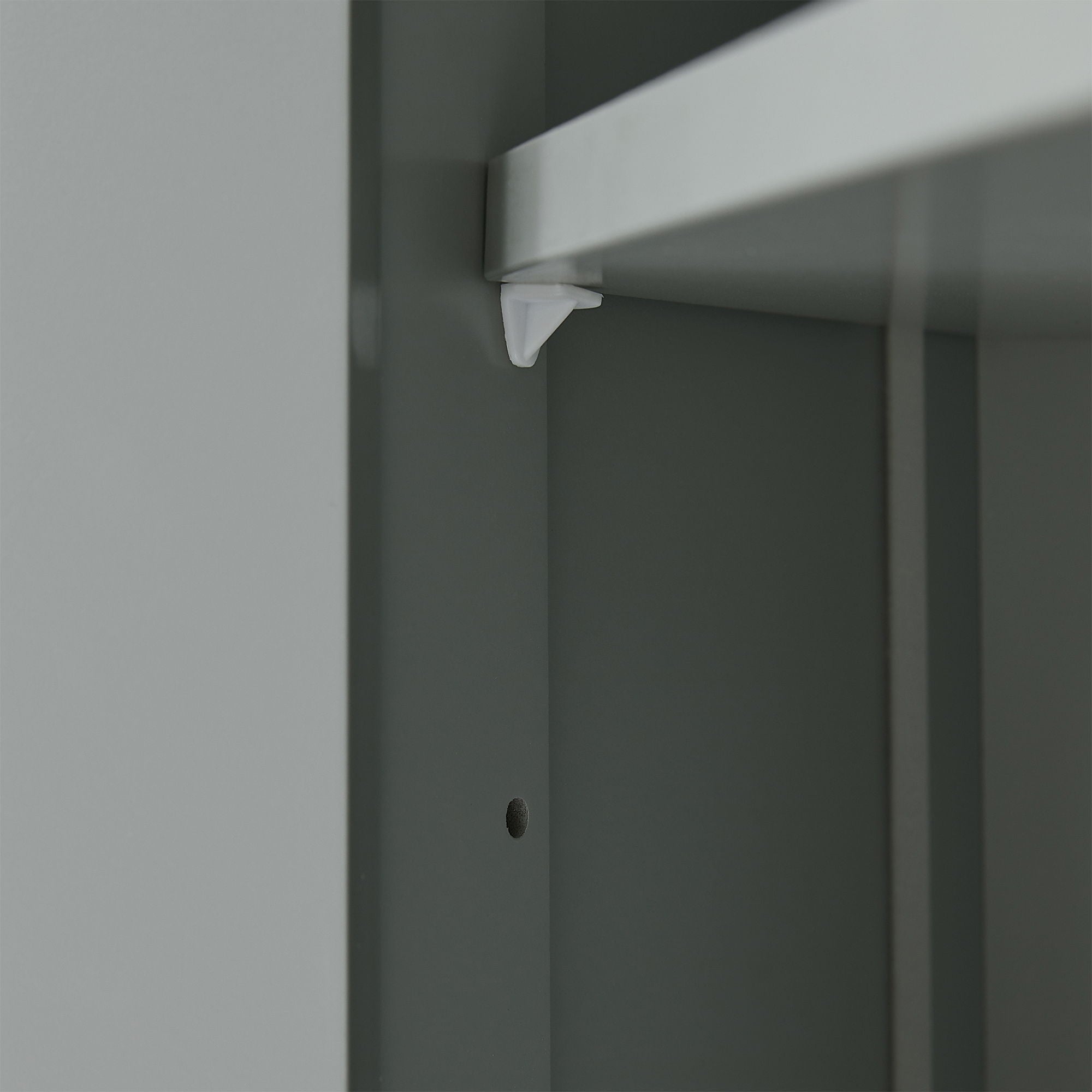 Bathroom Cabinet Triangle Corner Storage Cabinet With Adjustable Shelf Modern Style