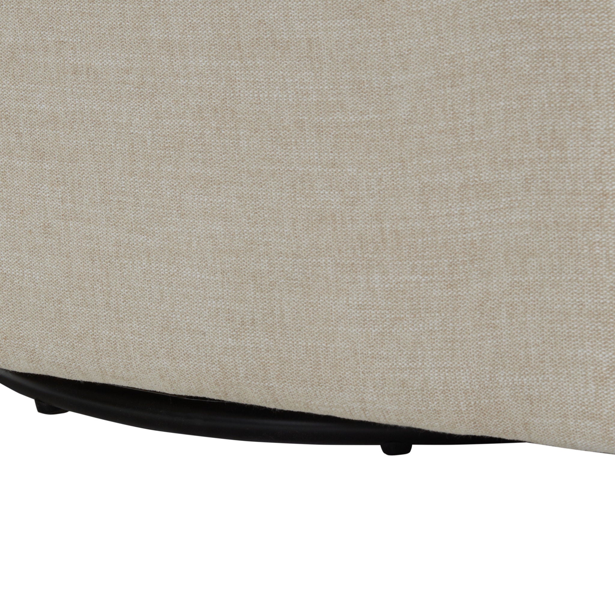 Tolland - Swivel Accent Chair With Antique Brass Nailhead Trim - Beige