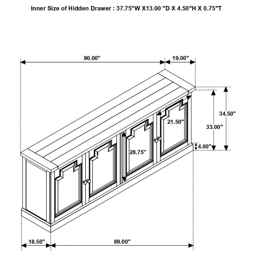 Florence - 4 Door Dining Sideboard Buffet