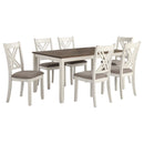 Fortress  Rectangular Dining Set Vintage Vanilla