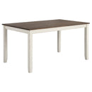 Fortress  Rectangular Dining Set Vintage Vanilla