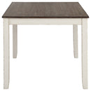 Fortress  Rectangular Dining Set Vintage Vanilla