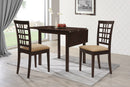 Kelso  Drop Leaf Dining Table Set Cappuccino and Tan