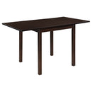 Kelso  Drop Leaf Dining Table Set Cappuccino and Tan