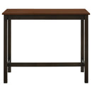 Connie  Counter Height Set Chestnut and Dark Brown