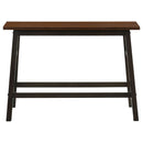 Connie  Counter Height Set Chestnut and Dark Brown