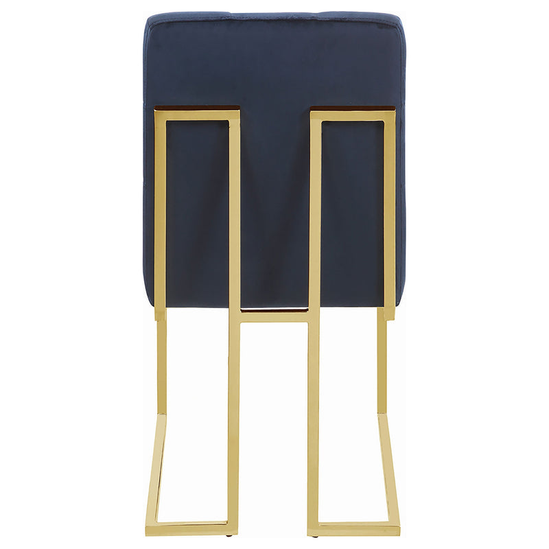 Cisco Velvet Upholstered Dining Side Chair Chrome (Set of 2)