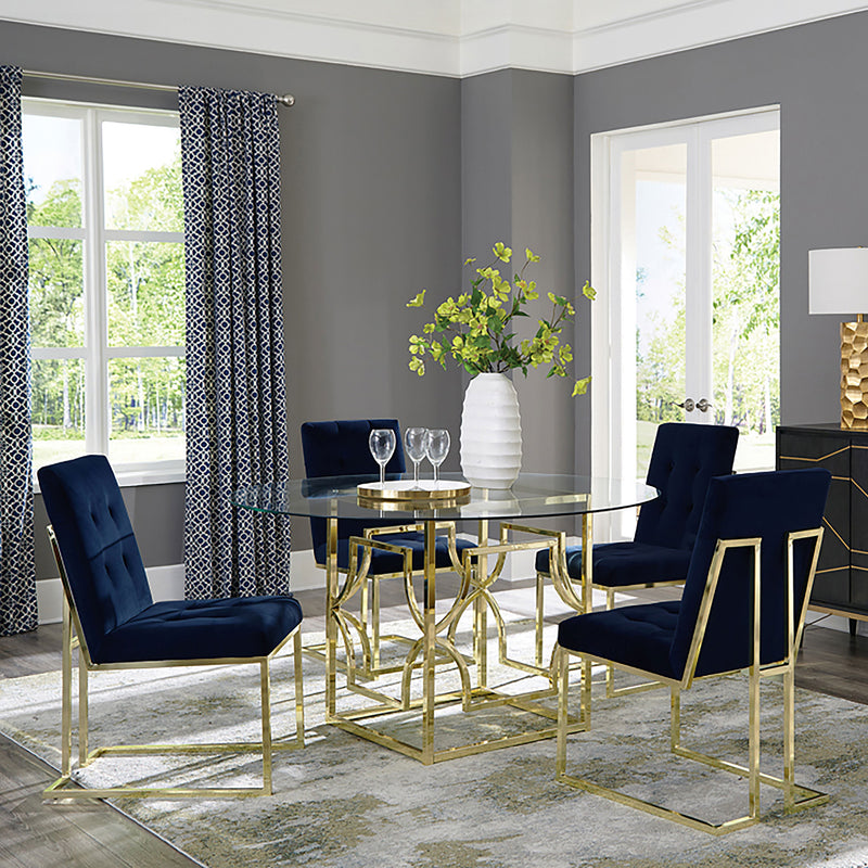 Starlight Square Metal Dining Table Base