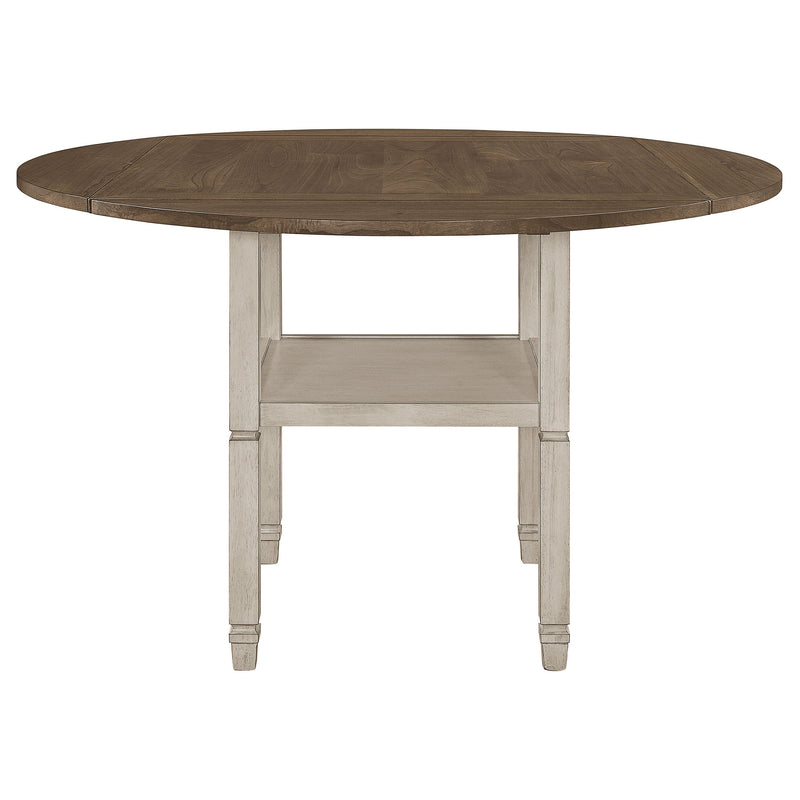 Sarasota  Drop Leaf Counter Dining Set Rustic Cream