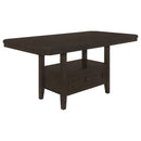 Prentiss  Butterfly Leaf Dining Table Set Cappuccino