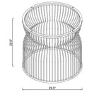 Granvia Round Metal Dining Table Base Gunmetal