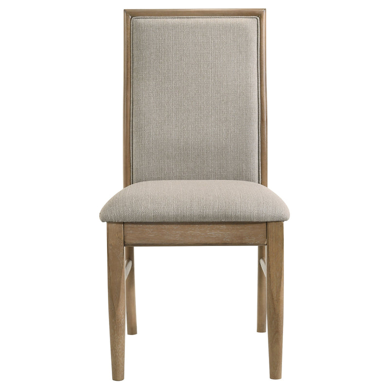 Adina Extension Dining Set Distressed Light Brown