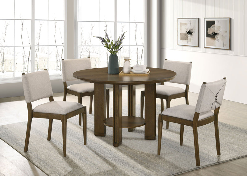 Ottowa 47-inch Round Counter Height Dining Table Brown