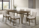 Ottowa  Rectangular Wood Dining Room Table Set Brown