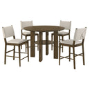 Ottowa  Round Counter Height Dining Room Set Brown