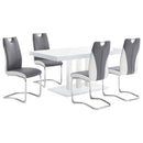 Brooklyn  Rectangular Dining Set White High Gloss