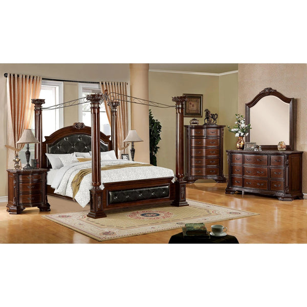 Furniture of America Mandalay CM7271Q 6 pc Queen Canopy Bedroom Set IMAGE 1