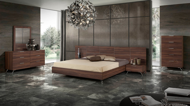 Nova Domus Brooklyn - Italian Modern Walnut Bed